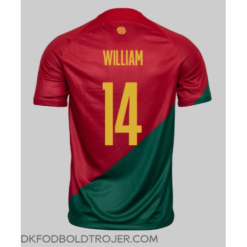 Billige Portugal William Carvalho #14 Hjemmebane Fodboldtrøjer VM 2022 Kortærmet